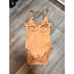 SKIMS Sculpting Bodysuit Tan Nude Shapewear S/M